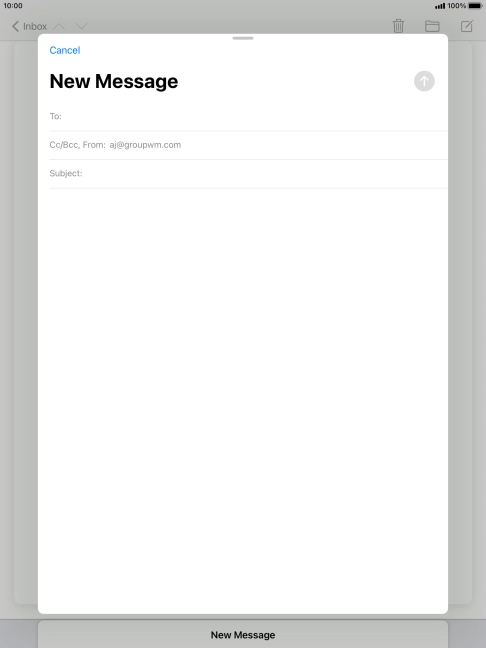 Press To: and key in the first letters of the recipient's name.