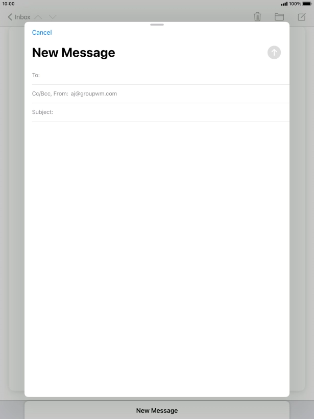 Press To: and key in the first letters of the recipient's name.
