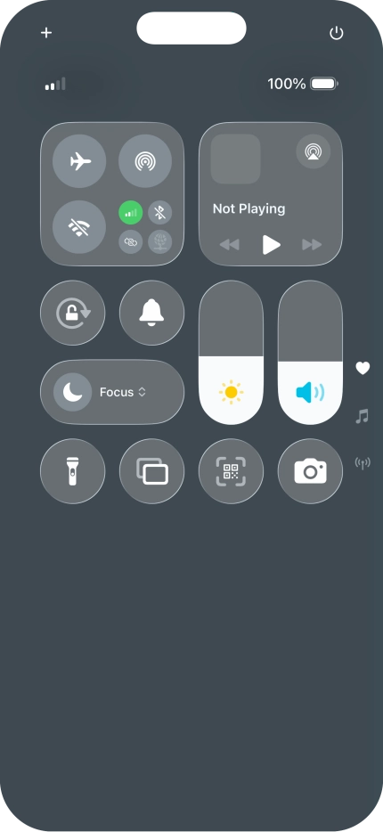 Press the sound mode icon to turn silent mode on or off. Press the sound mode icon to turn silent mode on or off.