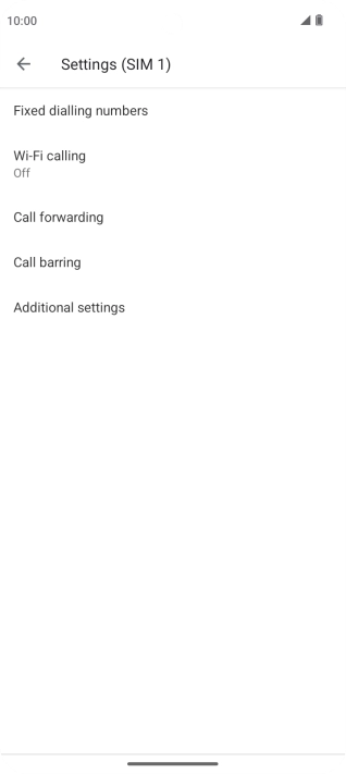 Press Call barring. Press Call barring.