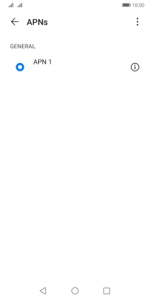 Press the menu icon.