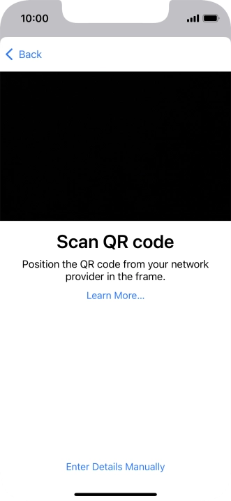 Place the QR code you've received inside the phone camera frame to scan the code.