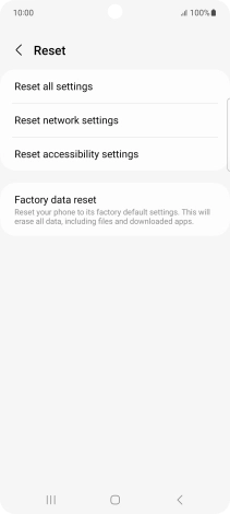 Press Reset network settings.