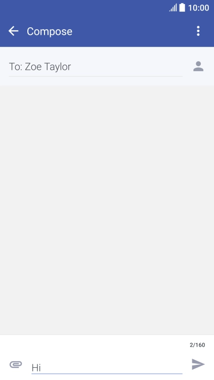 Press the attachment icon.