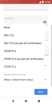 Press None to turn off the function.
