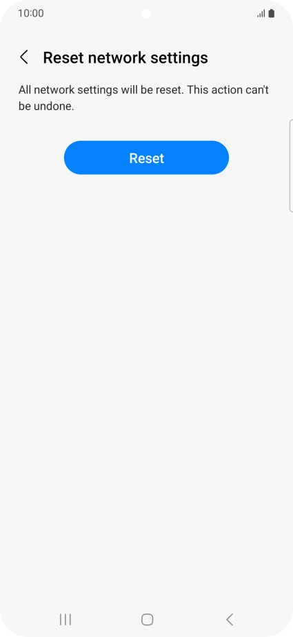 Press Reset. Press Reset.
