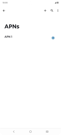 Press the new data connection icon.