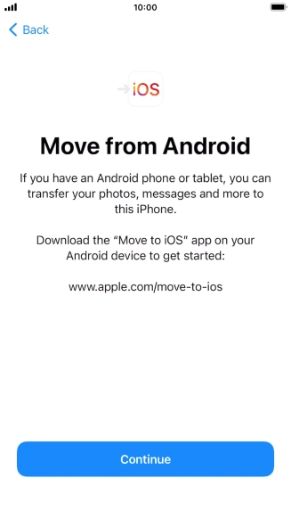 To transfer content to your phone, you need to install the app 