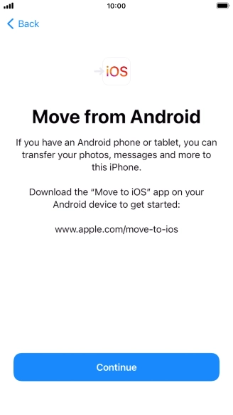 To transfer content to your phone, you need to install the app 