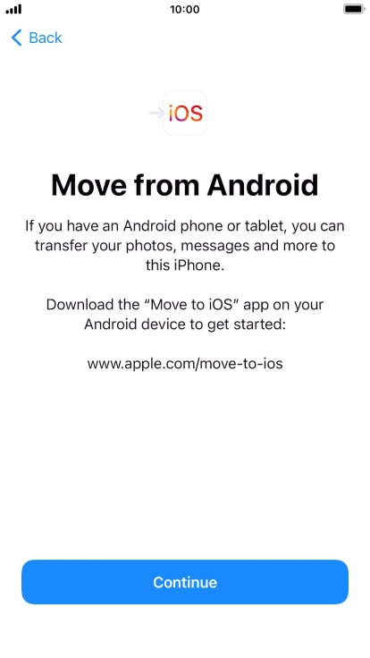 To transfer content to your phone, you need to install the app 
