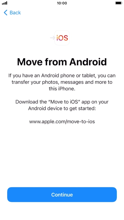 To transfer content to your phone, you need to install the app 