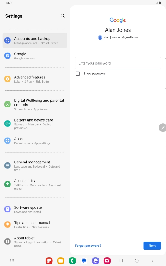 Press the field below Press the field below