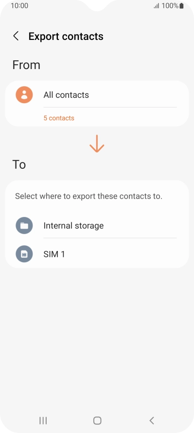 Press the name of the SIM.
