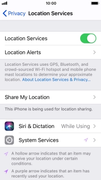 Press the required app.