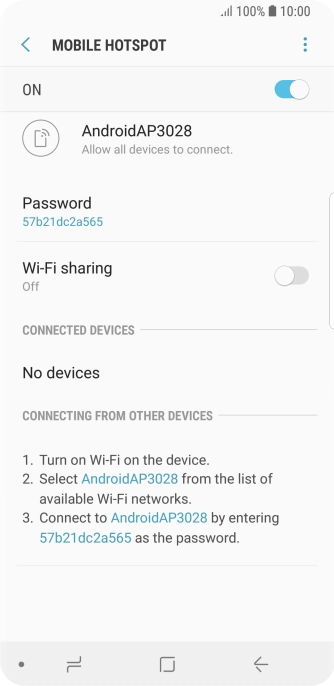 Press the Home key to return to the home screen.