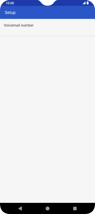 Press Voicemail number.