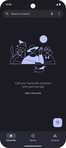 Press the menu icon.