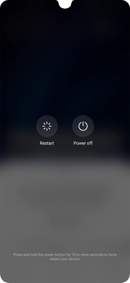 Press Power off.