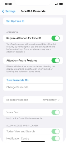 Press Set Up Face ID.