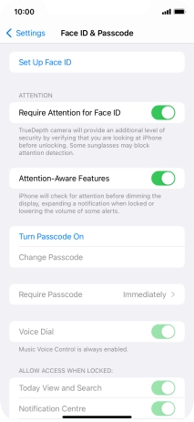 Press Set Up Face ID.