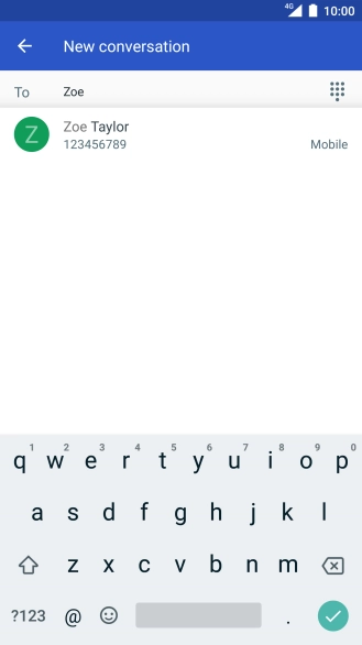 Press the required contact.