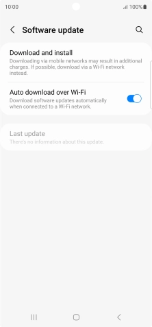 Press Download and install. If a new software version is available, it's displayed. Follow the instructions on the screen to update the phone software.