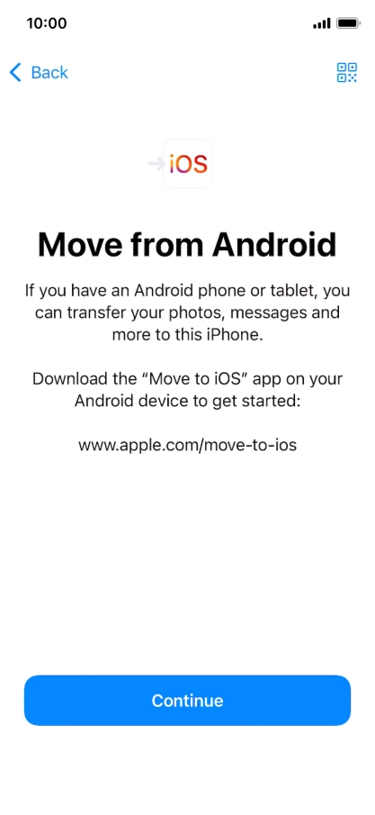 To transfer content to your phone, you need to install the app 