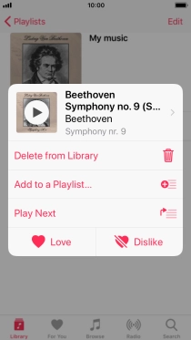 Press the required function and follow the instructions on the screen to use the selected function.