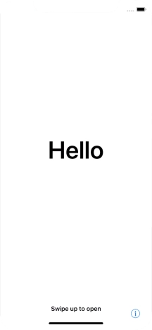 Slide your finger upwards starting from the bottom of the screen.