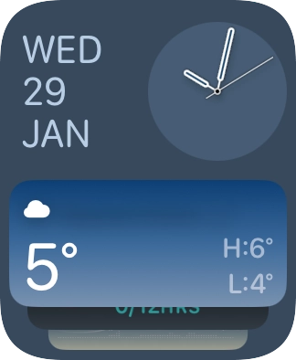 Press and hold anywhere on the screen.