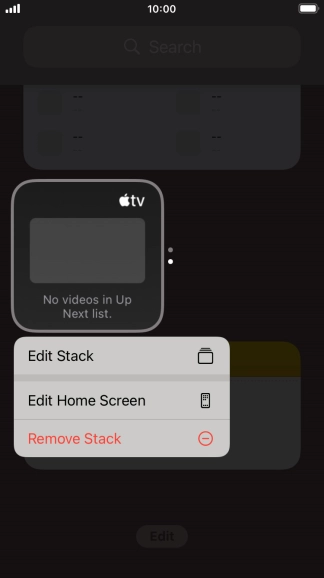 Press Edit Stack. Press Edit Stack.