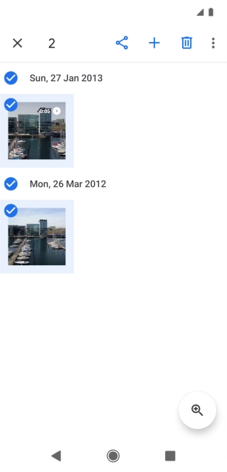Press the share icon.