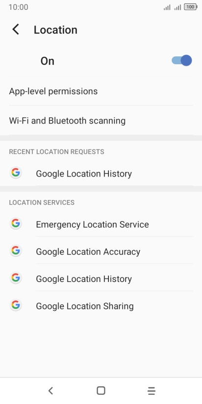 Press App-level permissions.