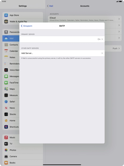 Press the field below 