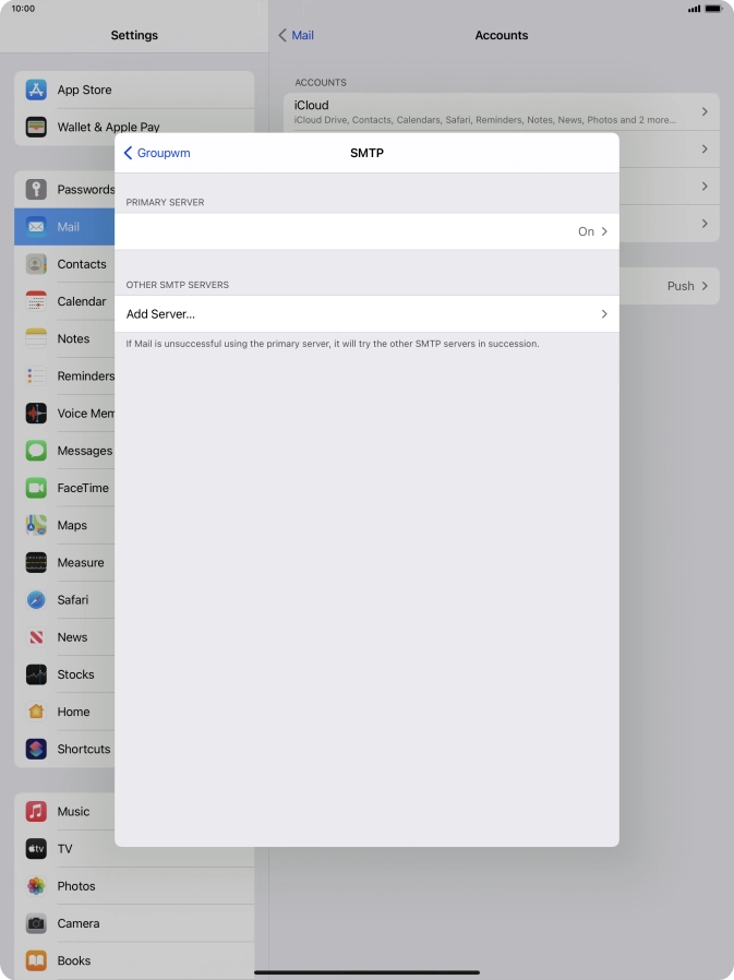 Press the field below 