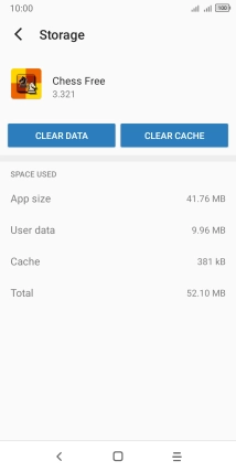 Press CLEAR CACHE.