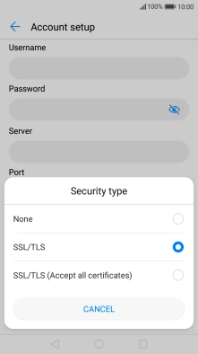 Press None to turn off the function.