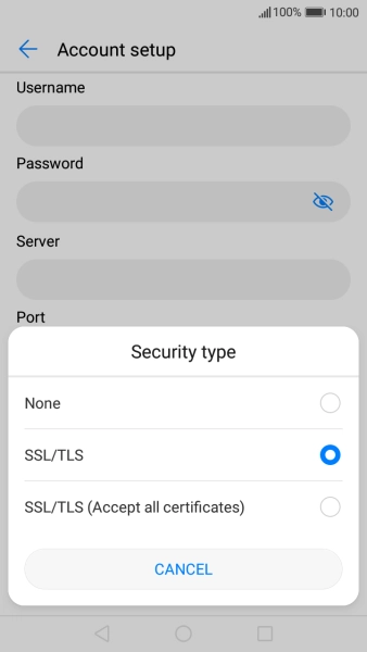 Press None to turn off the function.