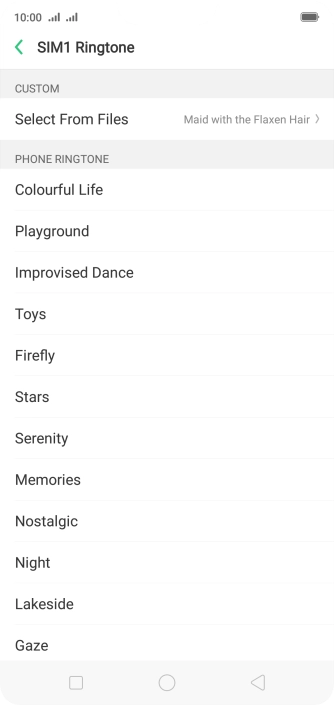 Press the Home key to return to the home screen.