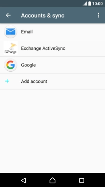 Press the menu icon.