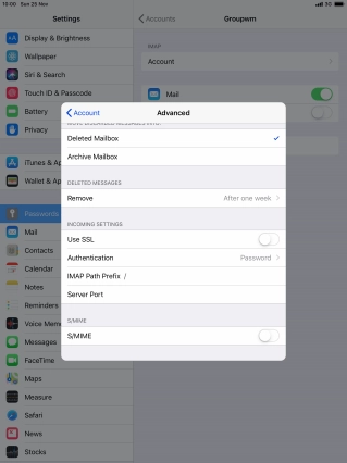 Press Authentication.