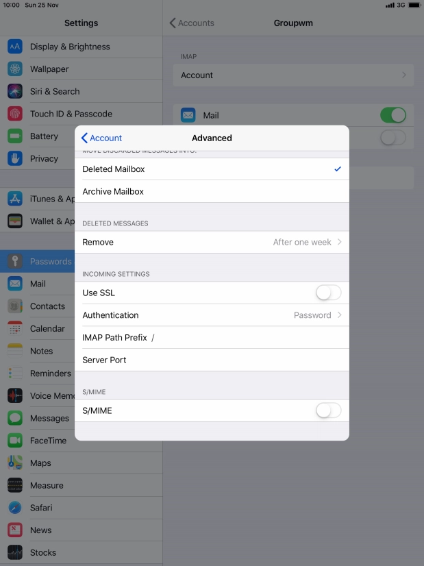 Press Authentication.