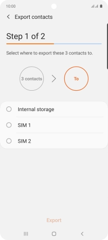 Press the name of the SIM.