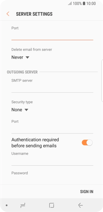 Press the drop down list below 
