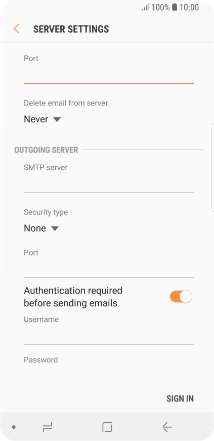 Press the drop down list below 
