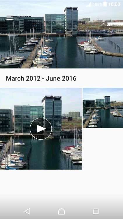 Press the required picture or video clip.