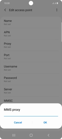 Key in 10.202.002.060 and press OK.