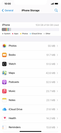 Press the required app.