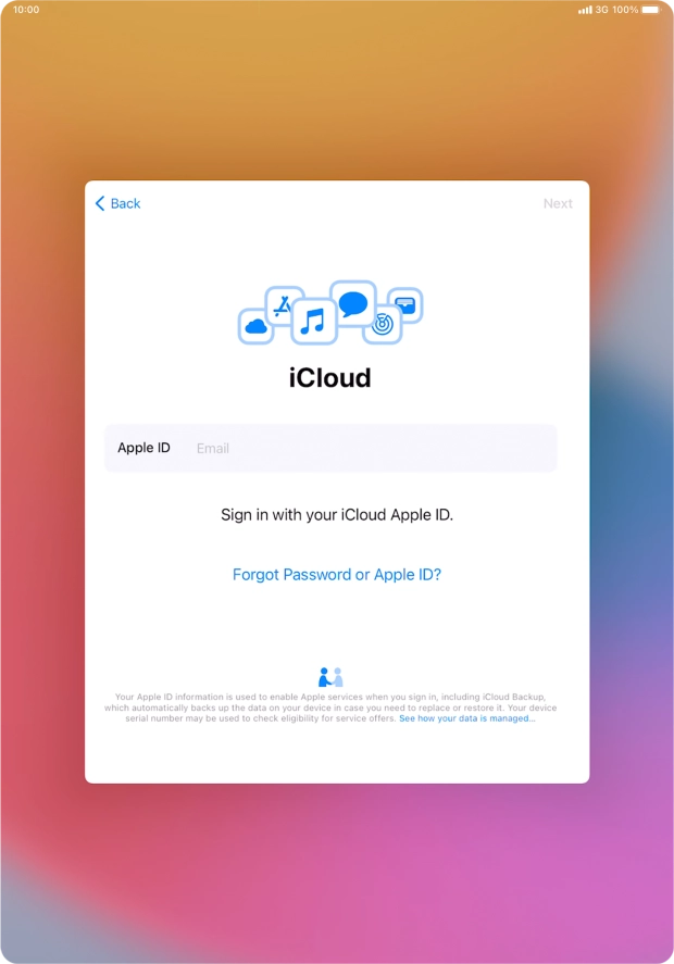 Press the field next to 