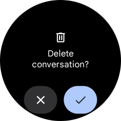 Press the confirm icon. Press the confirm icon.